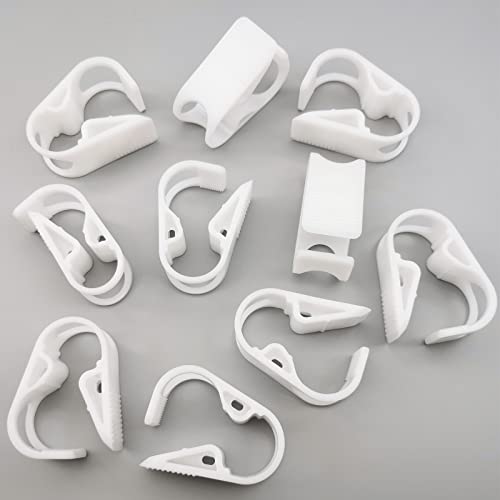10PCS Large Plastic tubing Clamp for Hose Flow Control 12 Grades Adjustable Laboratory Tube Clip Industrial Hose Clamp Pinch - size: for tube OD 1/2''-3/4'' (12-18mm)
