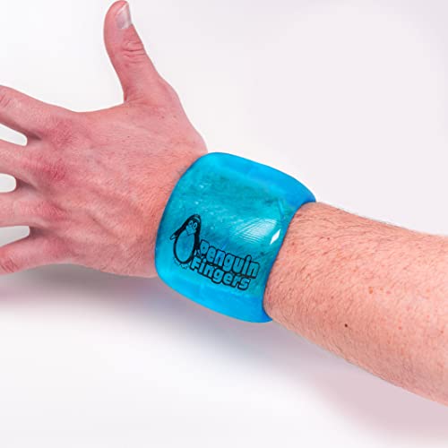 Wrist Cold Gel Ice Pack, Reusable Soft Gel Compression Wrap, Therapy Sleeve, Pain Relief for Injuries, Carpal Tunnel, and Sore Joints - No-Toxins and Latex-Free, (L/XL) - size: L/XL