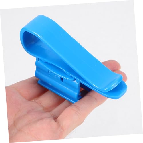 LIOOBO 6pcs Aquarium Filtration Hose Clip Plastic Fish Tank Clips for Water Pipe Fixing and Replacement - color: Blue