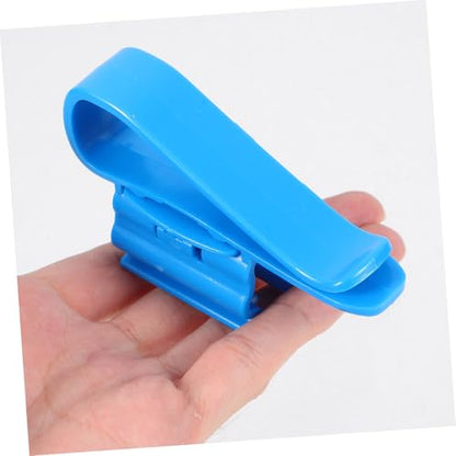 LIOOBO 6pcs Aquarium Filtration Hose Clip Plastic Fish Tank Clips for Water Pipe Fixing and Replacement - color: Blue