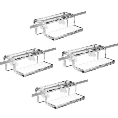 4pcs Aquarium Top Cover Bracket Acrylic Fish Tank Lid Support Holder Clip