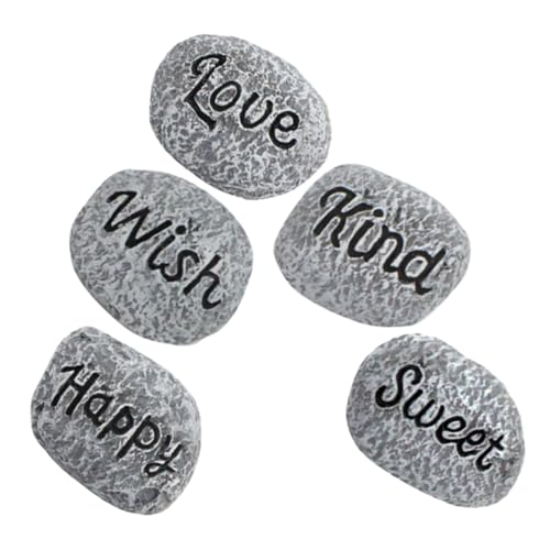 POPETPOP 5pcs Aquarium Decorative Gravel Mini Landscape Rocks for Flowerpot Fountain Garden