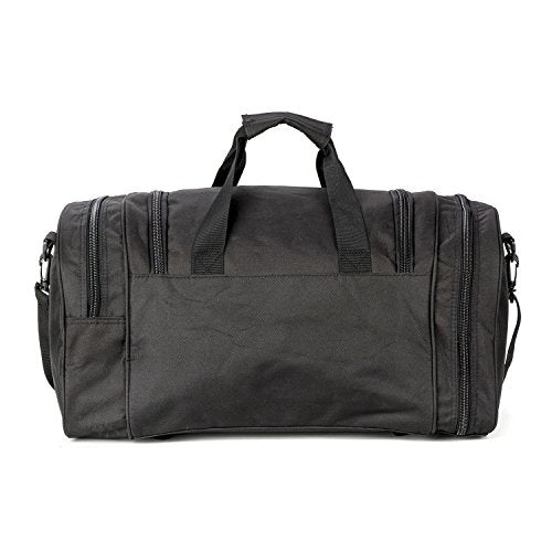 Gym Duffel Bag for Men Sports Duffel Bag with Shoe Compartment (BLACK-Model A) - color: BLACK-Model A