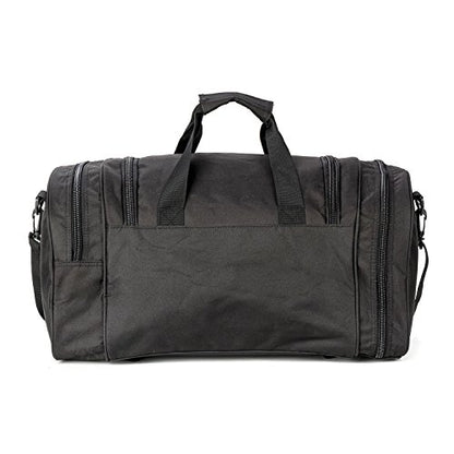 Gym Duffel Bag for Men Sports Duffel Bag with Shoe Compartment (BLACK-Model A) - color: BLACK-Model A