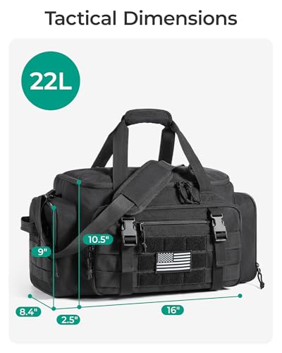 BAGSMART 4-IN-1 Gym Bag for Women Men, TSA Duffle Bag for Travel - color: Forest Camo