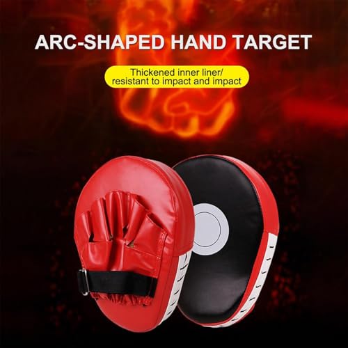 Boxing Target Pad Thick Adjustable Curved Focus Punching Training Hand Pads | Hand Target Training Hand Pads for Kickboxing Karate Thai
