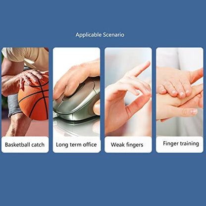 Finger Stretcher Exerciser, Forearm Adjustable Hand, Finger Stretchers, Grip Rings Hand Exerciser for Arthritis Carpal Tunnel Recovery (Grey)