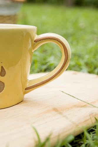 DIHOclub Lion Coffee Mug Ceramic 3D Wild Animal Inside Cup,Cute Cartoon Handmade Figurine Mugs,Holiday and Birthday Gift for Coffee Milk Tea Lovers,12 OZ (Yellow Lion) - color: Yellow Lion