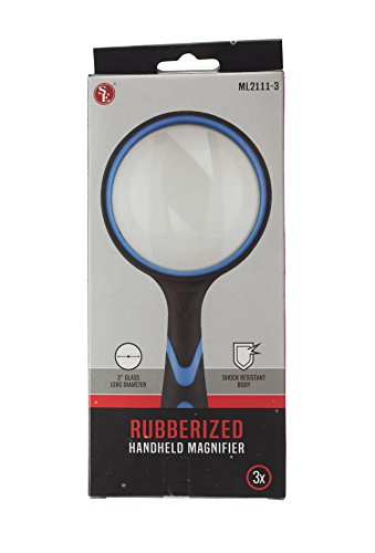 SE Rubberized Handheld 3x Magnifier - ML2111-3