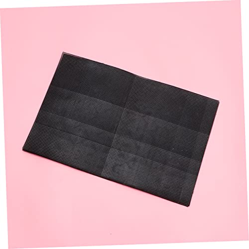 Happyyami 5pcs Plastic Mesh Grid for Projects Multi-Purpose Handmade Mesh for Fish Tank Aquariums and Crafting Black - color: Black