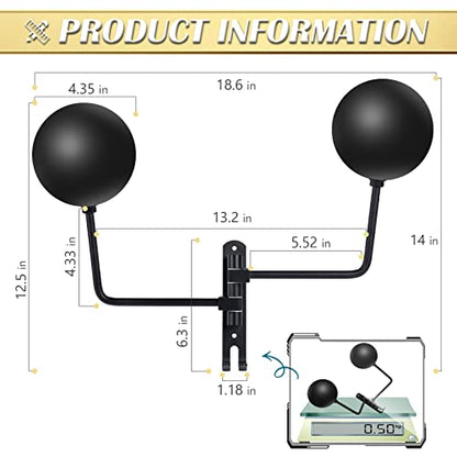Kikerike Motorcycle Helmet Rack Wall Mount 180 Degree Rotation Metal Bike Helmet Holder Mount Bicycle Helmet Display Hanger Stand with 2 Hooks for Motorcycle Bike Baseball Rugby Helmet - Black, 1 Pcs - color: Black(1pcs With Double-Head Design)