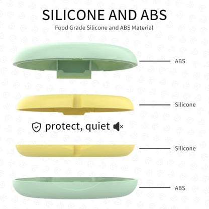 2 Pack Retainer Case, Slim Aligner Case for Invisalign with Tool Kit - color: 2 Pack - Sage Green