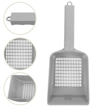 VALICLUD Aquarium Fish Tank Sand Scoop Shovel Plastic Sediment Cleaner Tool Gray for Gravel Maintenance and Sediment Removal