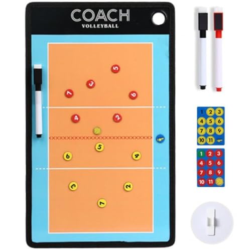 Volleyball Magnetic Tactic Board with Pen Volleyball Coaching Clipboard for Training Match Portable Volleyball Strategy Board