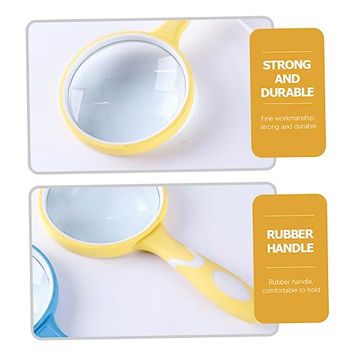 Portable Handheld Magnifier Sturdy Reading Magnifier for Boys and Girls and Elderly Home Tool