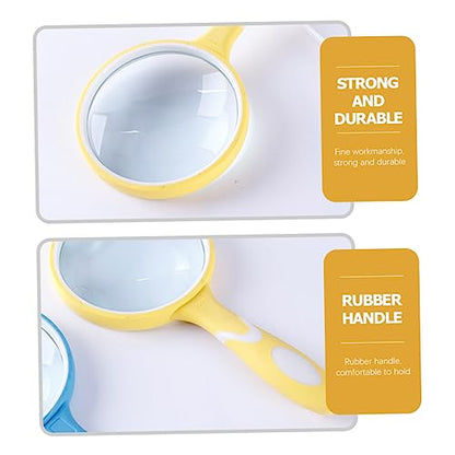 Portable Handheld Magnifier Sturdy Reading Magnifier for Boys and Girls and Elderly Home Tool