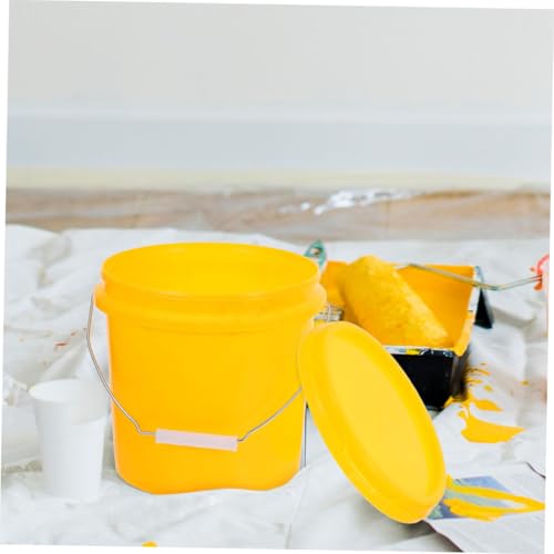 Plastic Storage Bucket with Lid Durable Food Storage Pail for Kitchen Laundry and Household Use Versatile Oil Milk and Bin Portable Design for