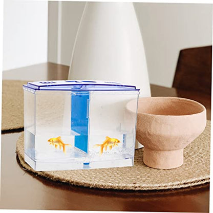 Fish Breeding Box Acrylic Isolation Container Fish Tank for Household Aquarium with Transparent Design Easy Installation for Betta Guppy Shrimp Hatchery
