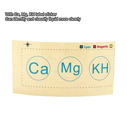 Aquarium 0.8L Acrylic Titration Pump Additives Liquid Storage Container Accessory with Scale for Fish Tank Water Treatment and Chemical Dosing Transparent Durable Lightweight