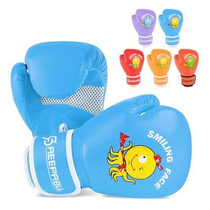 Boxing Gloves for Kids & Toddler & Youth - color: New Sky Blue, size: 4oz