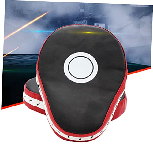 1pair Handheld Boxing Training Pads Curved Focus Mitts for MMA Taekwondo Kickboxing Karate Red Black Design for Use Gym Training