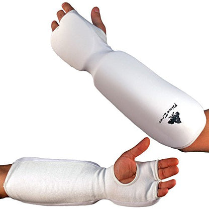 Pine Tree Martial Arts Taekwondo, Karate Training Cloth Fist & Forearm Pad - size: Large, style: White