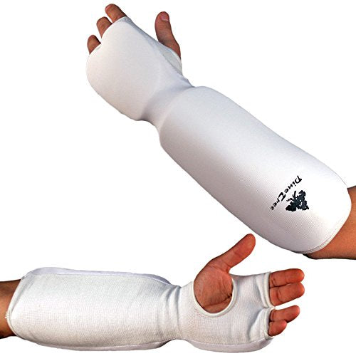 Pine Tree Martial Arts Taekwondo, Karate Training Cloth Fist & Forearm Pad - size: XXS-CHS, style: White
