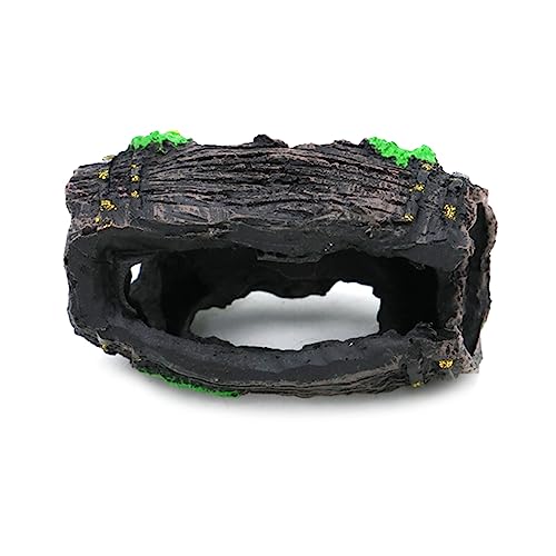 Aquariums BarrelHouse Underwater Decorations Fish Tanks Ornament Shelter Cave Hideaway House for Freshwater Saltwater - size: Large