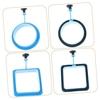 BESPORTBLE 2Pcs Wear Resistant Aquarium Feeding Circles Fish Feeder Rings with Suction Cup for Aquariums Prevent Food Waste and Maintain Water