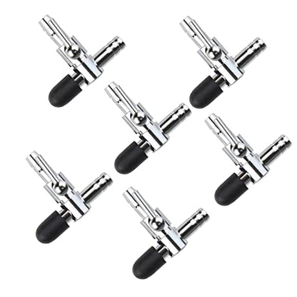 Aquarium Fish Tank Air Flow Control Lever Pump Single Way T Valve, 6-Pack