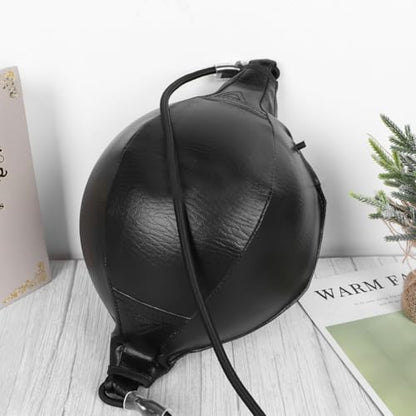 DECHOUS Professional Hanging Boxing Speed Ball PU Leather Punching Bag for Agility Reflex Training Reinforced Seams Pear Shape Design for Accurate Punches and Hand Eye Coordination