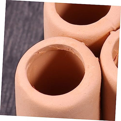 Happyyami 2pcs Moss Tube Cultivating Container Mineral Tube for Aquarium Fish Tank Ceramic
