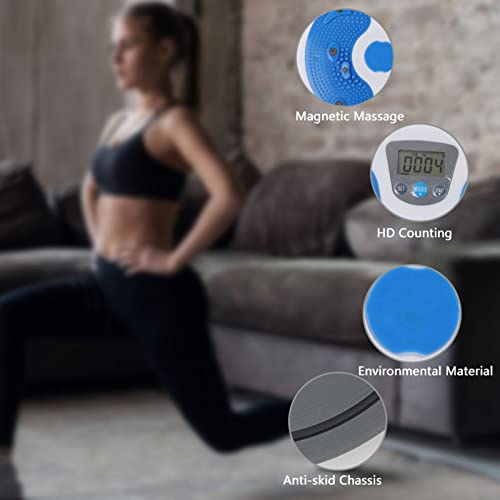 Rotating Balance Board with Magnetic Twisting Disc for Waist, Ankle and Body Exercise, Aerobic Fitness Training Equipment