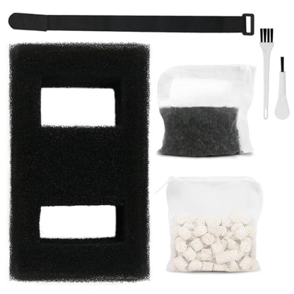 A1376 Aquarium Filter Media Kit Compatible with Fluval SPEC EVO Betta and Flex Desktop Aquarium Filters Foam Replacement Set Keeps Water Clear Suitable for Large Tank and Standard Aquariums