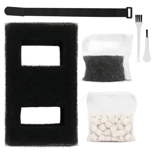 A1376 Aquarium Filter Media Kit Compatible with Fluval SPEC EVO Betta and Flex Desktop Aquarium Filters Foam Replacement Set Keeps Water Clear Suitable for Large Tank and Standard Aquariums