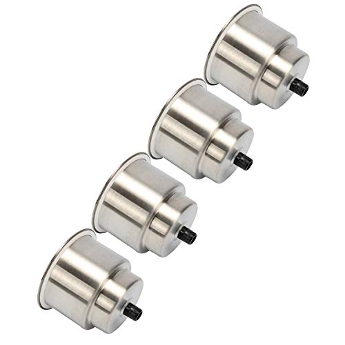 Amarine Made Pack of 4 Stainless Steel Cup Drink Holder with Drain Marine Boat Rv Camper