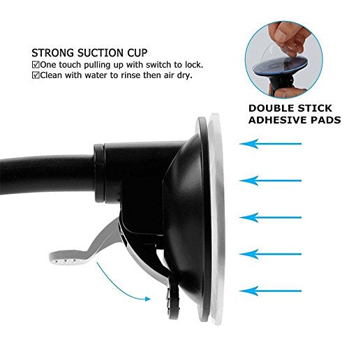 4 Mounting Tabs 3.54 inches Diameter Adhesive Pads Double Sided Foam Tape Round Self-Adhesive Tab for Dashboard Toys, Windshield, GPS, Tiles, Walls - size: 3.54 Inches Diameter