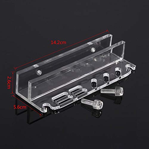 Fdit Acrylic Aquarium Fish Water Plant Scissor Scraper Spatula Maintenance Holder Storage Rack for Home Accessories
