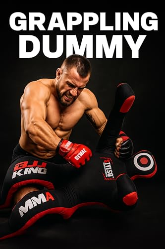Un-Filled Grappling Dummy Wrestling Dummy Jiu Jitsu Dummy for BJJ MMA Judo Karate Practice Adult Kids - color: Black, size: 6ft / 72"