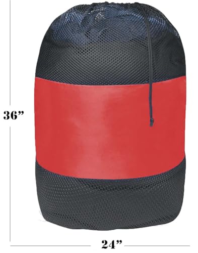 Personalized Nylon Mesh Laundry Bag, Locking Drawstring Closure, And Machine Washable (Royal Blue, Laundry Bag) - color: Royal Blue