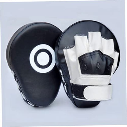 Boxing Pad Punching Pad Martial Arts Training Equipment Focus Mitt Ergonomic Pu Leather Taekwondo Kick 9.84X7.48 Inch Strike Shield