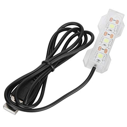 Small Aquarium Light, USB Fish Tank Light Water Plant Light Bar Desktop Mini Decoration LED Lamp for Office Desk Planted Freshwater Saltwater Betta Micro Landscape Daily Lighting Cold White