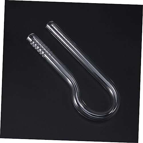 DOITOOL 2pcs R-Shaped Glass Water Inlet Tube Quality Outlet Tube for Fish Tank Aquarium Accessory (13cm)