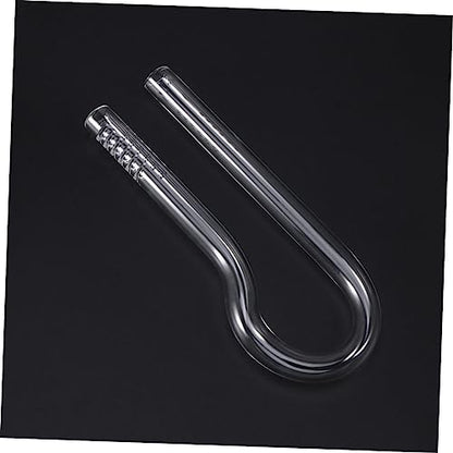 DOITOOL 2pcs R-Shaped Glass Water Inlet Tube Quality Outlet Tube for Fish Tank Aquarium Accessory (13cm)