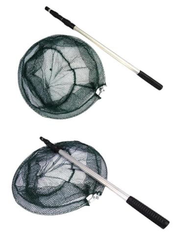 135cm/53.15in Aluminum 3 - Section Telescopic Fishing Landing Net - Collapsible Ultra - Light Fish Net for Anglers