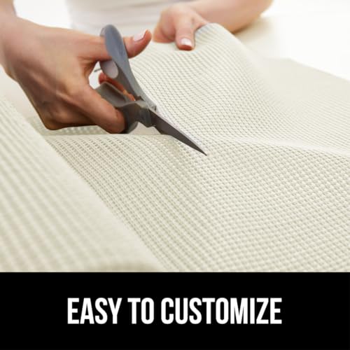 GORILLA GRIP powerGRIP Drawer Shelf and Cabinet Liner, Thick Strong Hold, Non-Adhesive Liners Protect Kitchen Cabinets and Cupboard, Bathroom Drawers, Easy Install, Breathable Mat, 12" x20' Snow White - color: Snow White, style: 12" x 20'