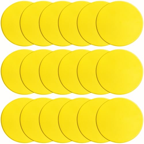 9/18/36 Pcs Poly Spot Markers 9 inch Agility Training Markers - color: Yellow