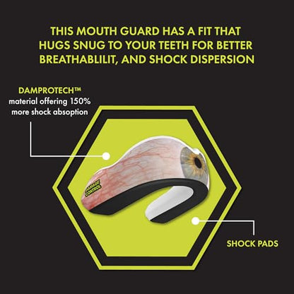 DAMAGE CONTROL Extreme Impact Sports Mouth Guard w/Case – ICU - color: Icu, size: Adult