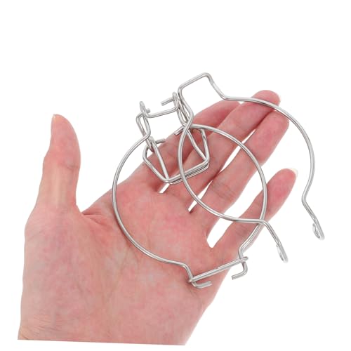 6pcs Mason Jar Wire Clamp Stainless Steel Clips for Mason Jars Replacement Lid Clip Airtight Glass Storage