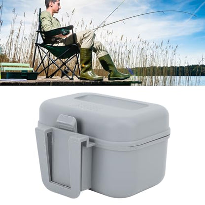 Asixxsix Live Bait Cooler Box, Fishing Bait Station Worm Bait Holder, Waterproof, Dustproof, Heat Resistant, and Wearproof Fishing Lure Box for Shrimps, Fishing Lure Worm Maggot - size: Small, style: S